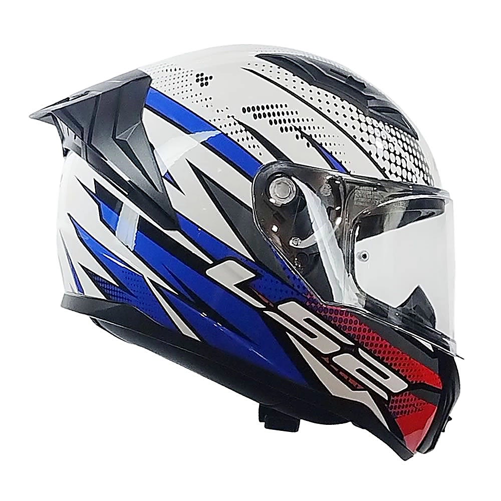 CASCO LS2 FF810 VIGO FLIGHT BLANCO AZUL ROJO | CERTIFICADO ECE 22.066