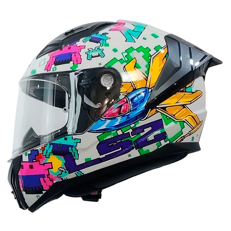 CASCO LS2 FF810 VIGO SPACE ATTACK BLANCO MORA | CERTIFICADO ECE 22.062