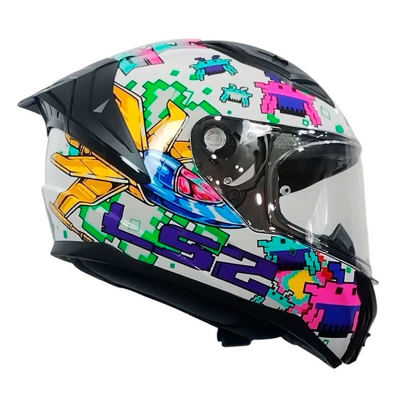 CASCO LS2 FF810 VIGO SPACE ATTACK BLANCO MORA | CERTIFICADO ECE 22.063