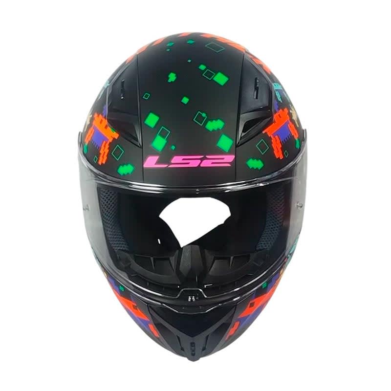 CASCO LS2 FF810 VIGO SPACE ATTACK NEGRO AMARILLO ROJO MATE | CERTIFICADO ECE 22.063