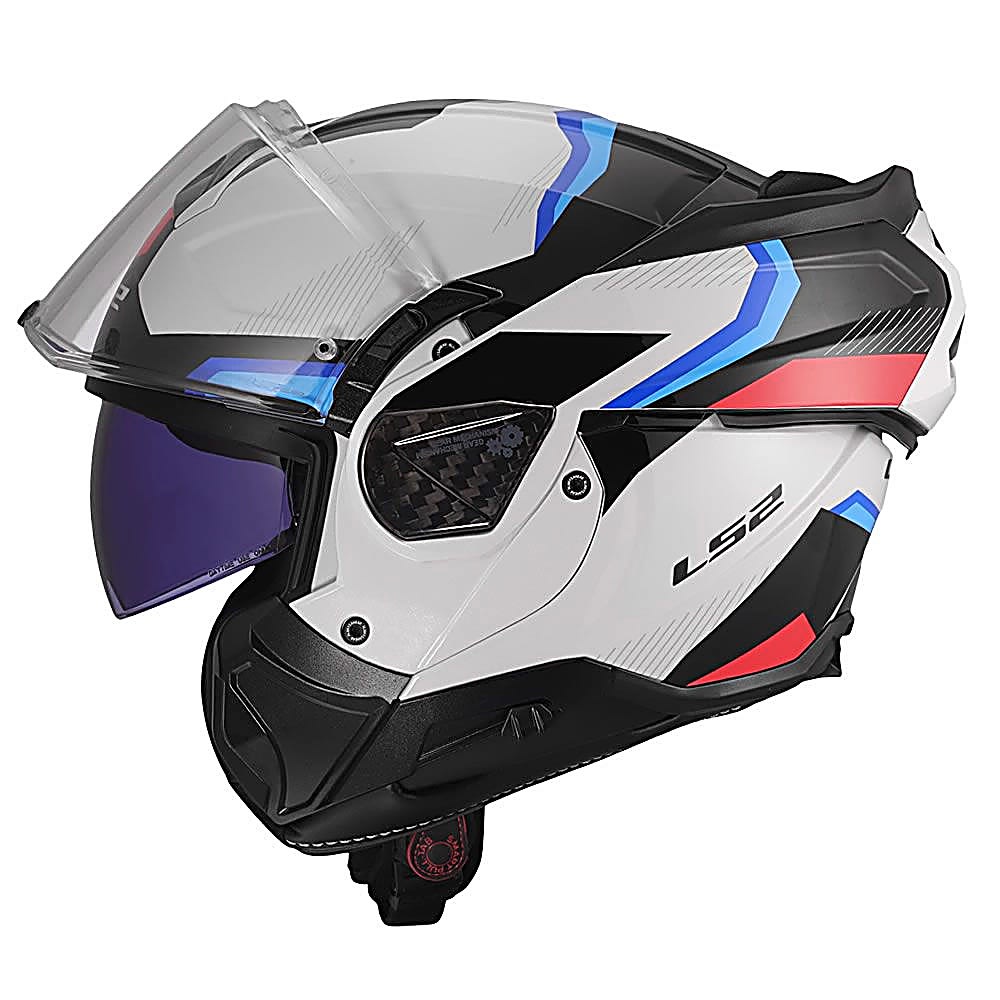CASCO LS2 FF910 ADVANT II TRIPLE BLANCO AZUL ROJO | CERTIFICADO ECE 22.064