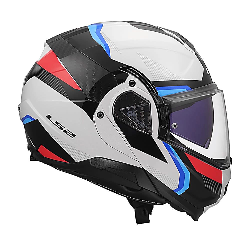 CASCO LS2 FF910 ADVANT II TRIPLE BLANCO AZUL ROJO | CERTIFICADO ECE 22.066