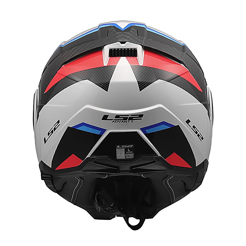 CASCO LS2 FF910 ADVANT II TRIPLE BLANCO AZUL ROJO | CERTIFICADO ECE 22.067