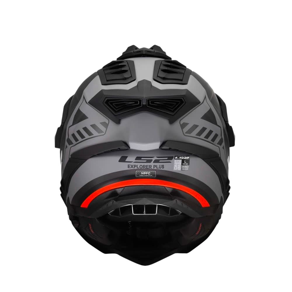 CASCO LS2 MX701 EXPLORER NEGRO ROJO GRIS MATE | AVENTURA, SEGURIDAD Y MÁXIMO CONFORT6