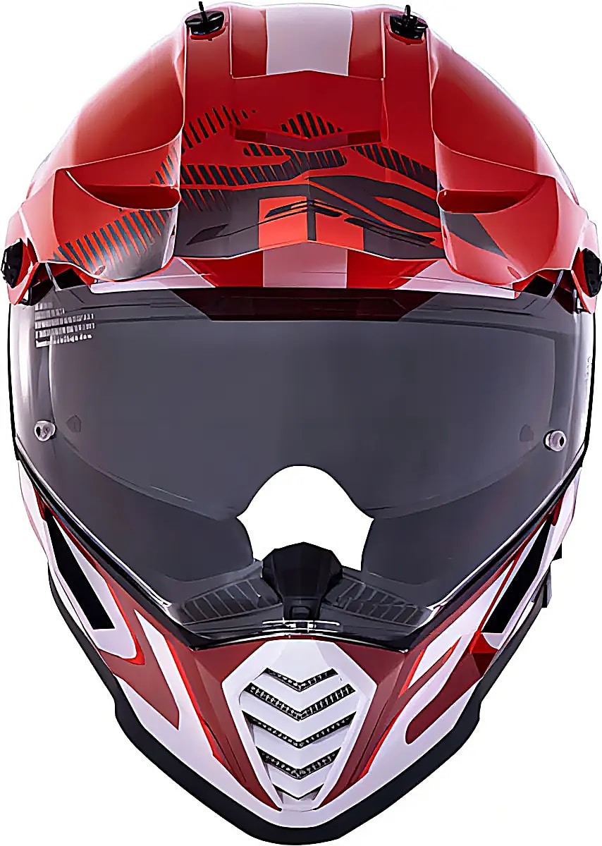 CASCO LS2 MX436 PIONEER EVO EVOLVE ROJO BLANCO | CERTIFICADO ECE 22.052