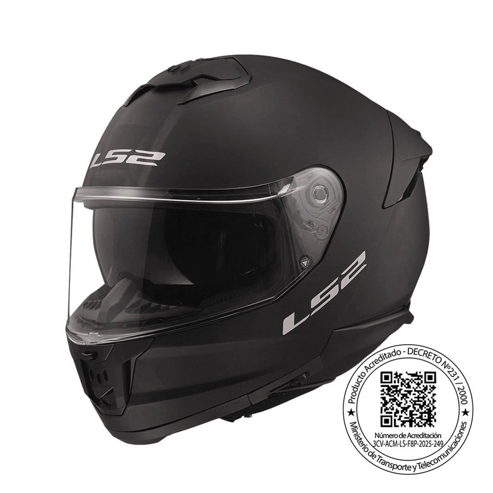 CASCO LS2 FF808 STREAM II NEGRO MATTE | SEGURIDAD, TECNOLOGÍA Y CONFORT1