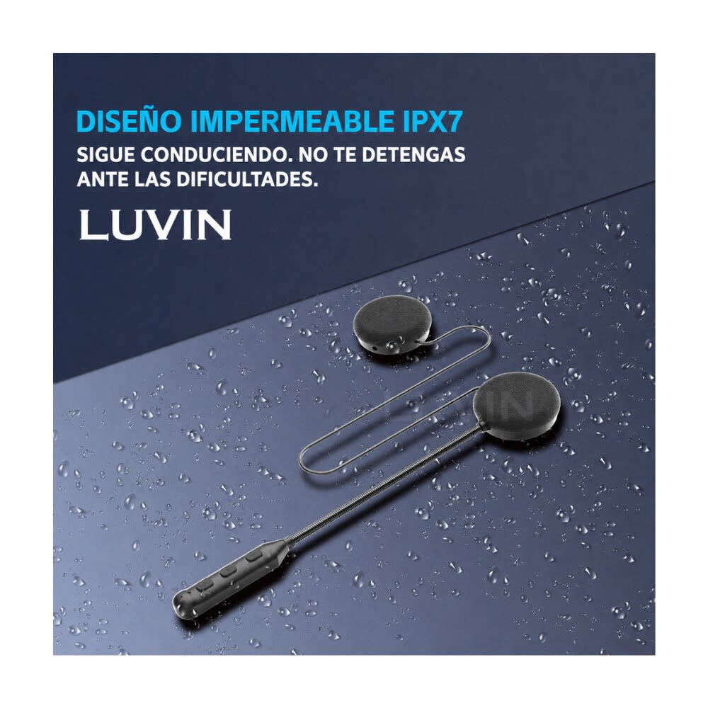 MANOS LIBRES PARA CASCO DE MOTO LUVIN S1 BLUETOOTH 5.35