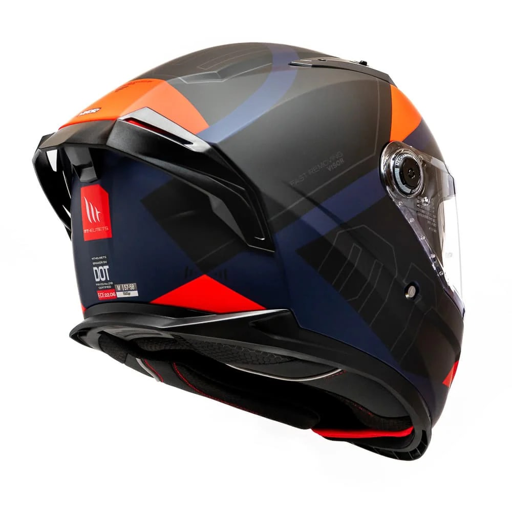 CASCO MT HELMETS BRAKER SV E5 LAB ROJO MATE | SEGURIDAD DE NUEVA GENERACIÓN CON VISOR SOLAR4