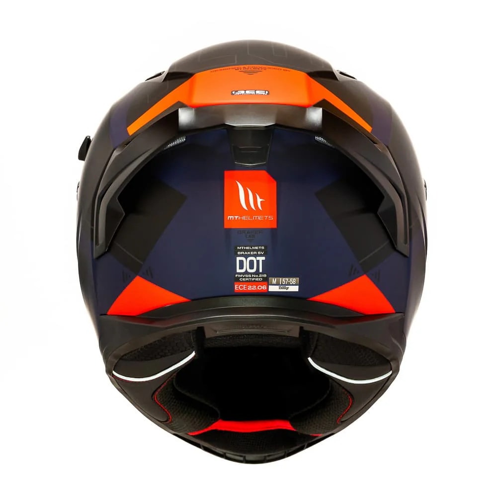 CASCO MT HELMETS BRAKER SV E5 LAB ROJO MATE | SEGURIDAD DE NUEVA GENERACIÓN CON VISOR SOLAR5