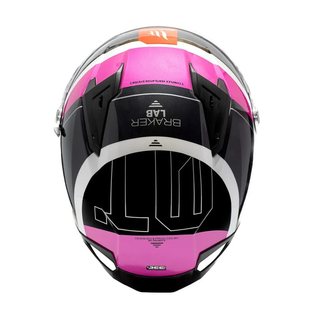 CASCO MT HELMETS BRAKER SV A8 LAB ROSA BRILLO| SEGURIDAD DE NUEVA GENERACIÓN CON VISOR SOLAR6