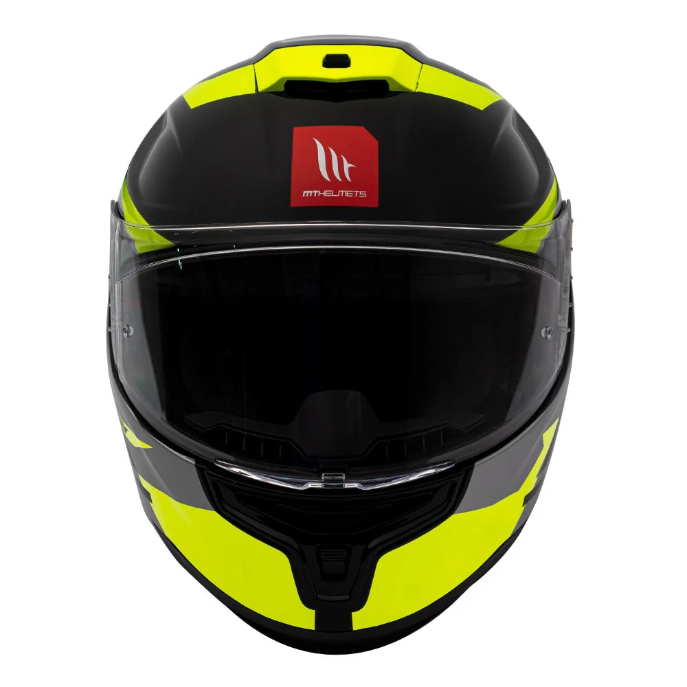 CASCO MT FF114 HUMMER QUO B13 AMARILLO FLÚOR BRILLO | VISIBLE EN CUALQUIER CAMINO (VISOR OSCURO DE REGALO)3