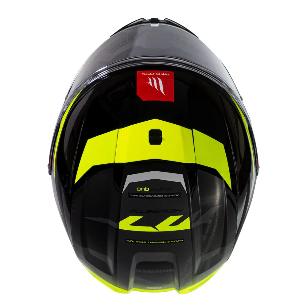 CASCO MT FF114 HUMMER QUO B13 AMARILLO FLÚOR BRILLO | VISIBLE EN CUALQUIER CAMINO (VISOR OSCURO DE REGALO)5