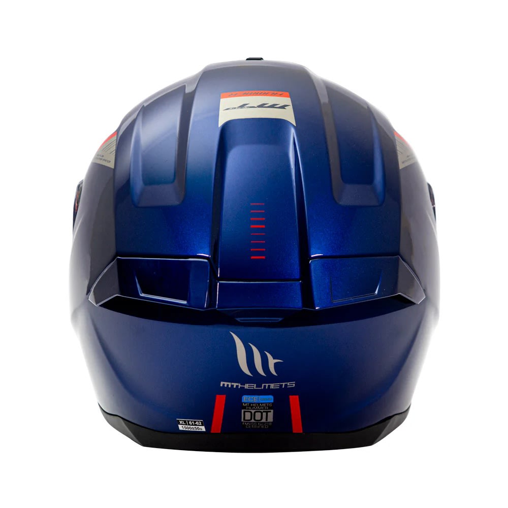 CASCO MT FF114 HUMMER SOLID A7 AZUL BRILLO | CONDUCE CON SEGURIDAD Y ESTILO  (VISOR OSCURO DE REGALO)5