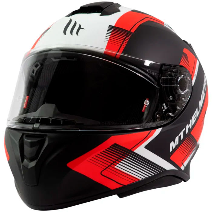 Casco de Moto MT Helmets Targo IVY D5 Rojo Mate2