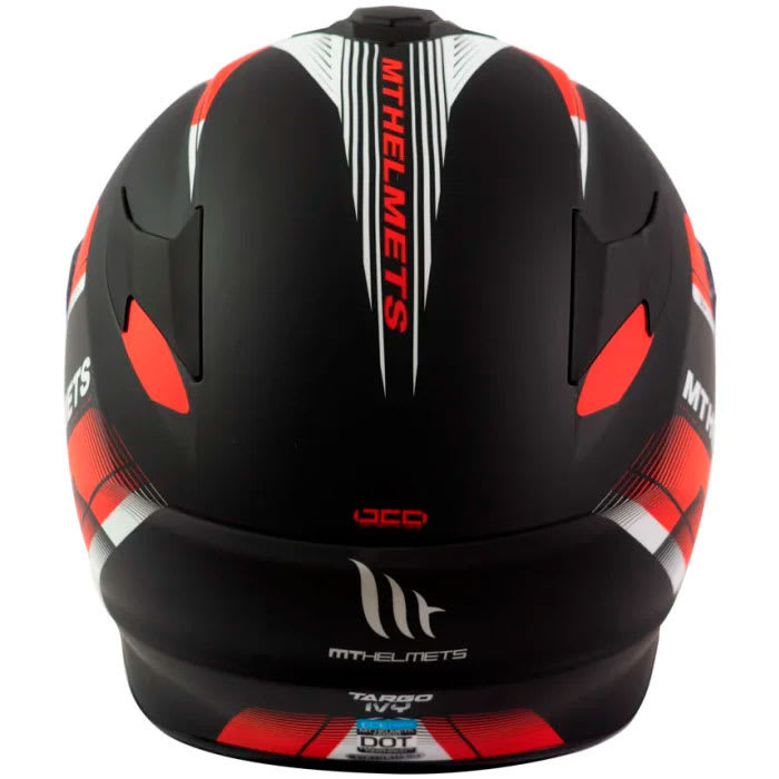 Casco de Moto MT Helmets Targo IVY D5 Rojo Mate5