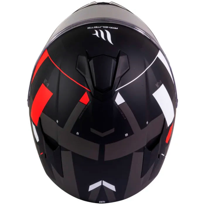 Casco de Moto MT Helmets Targo Veneris A4 Rojo Mate5