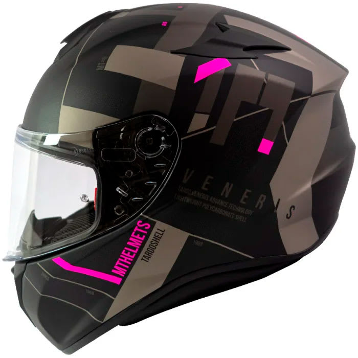 Casco De Moto Mt Helmets Targo Veneris B8 Rosa Mate1