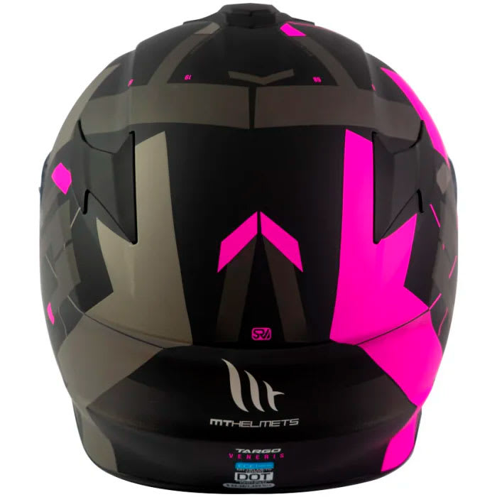 Casco De Moto Mt Helmets Targo Veneris B8 Rosa Mate4