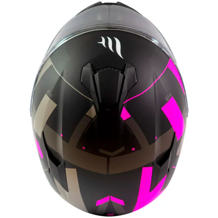 Casco De Moto Mt Helmets Targo Veneris B8 Rosa Mate5