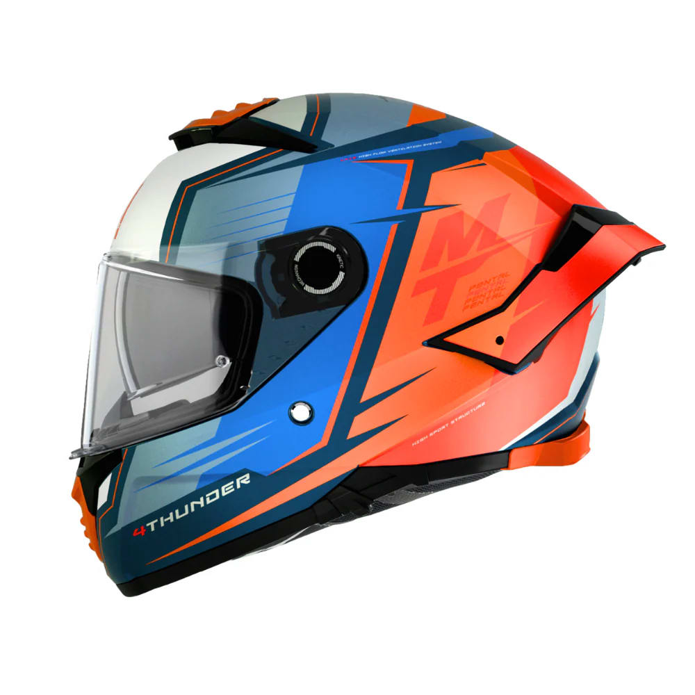 CASCO MT HELMETS THUNDER 4 SV PENTAL B4 NARANJA PERLA | SEGURIDAD Y RENDIMIENTO DE NUEVA GENERACIÓN2