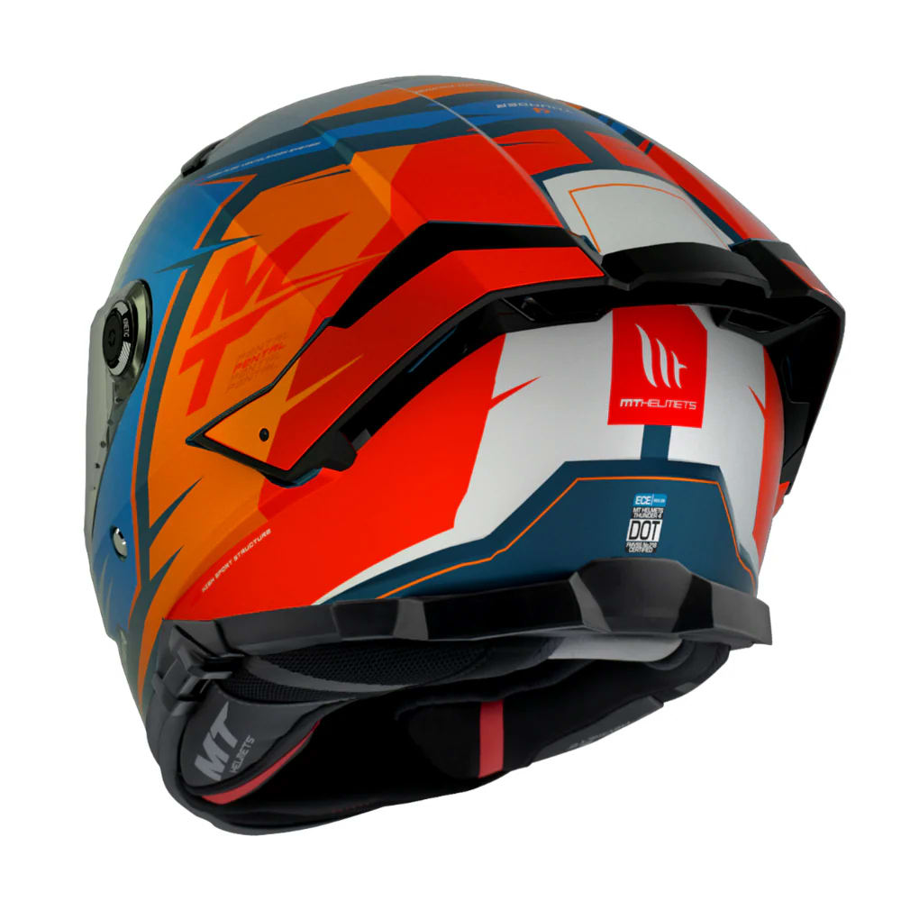 CASCO MT HELMETS THUNDER 4 SV PENTAL B4 NARANJA PERLA | SEGURIDAD Y RENDIMIENTO DE NUEVA GENERACIÓN3