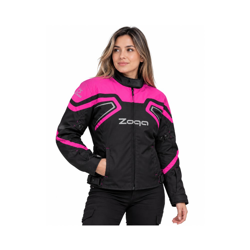 CHAQUETA PARA MOTO SAFE DRIVE LADY ROSA2