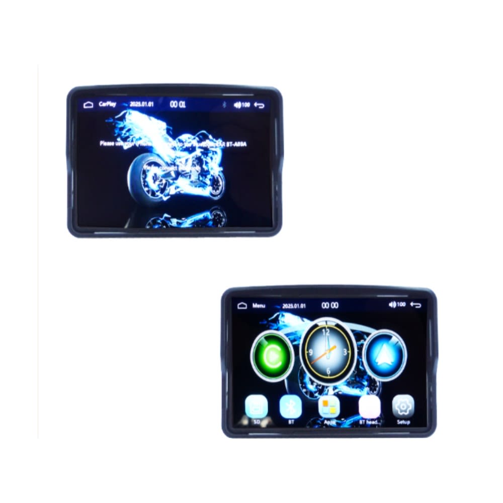 PANTALLA TÁCTIL PARA MOTO DE 5 PULGADAS CON APPLE CARPLAY Y BLUETOOTH2
