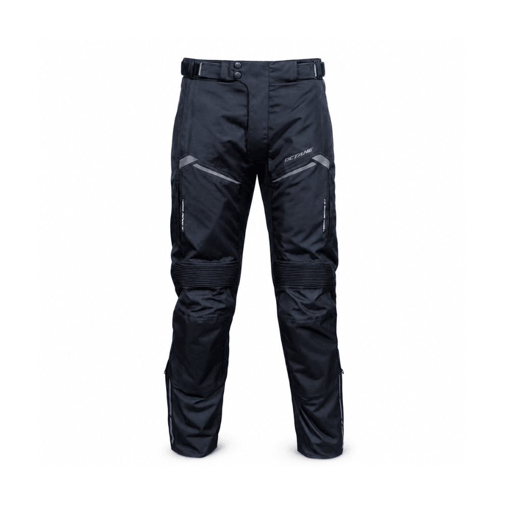 PANTALÓN PARA MOTO OCTANE VALPARAÍSO NEGRO CON PROTECCIONES1
