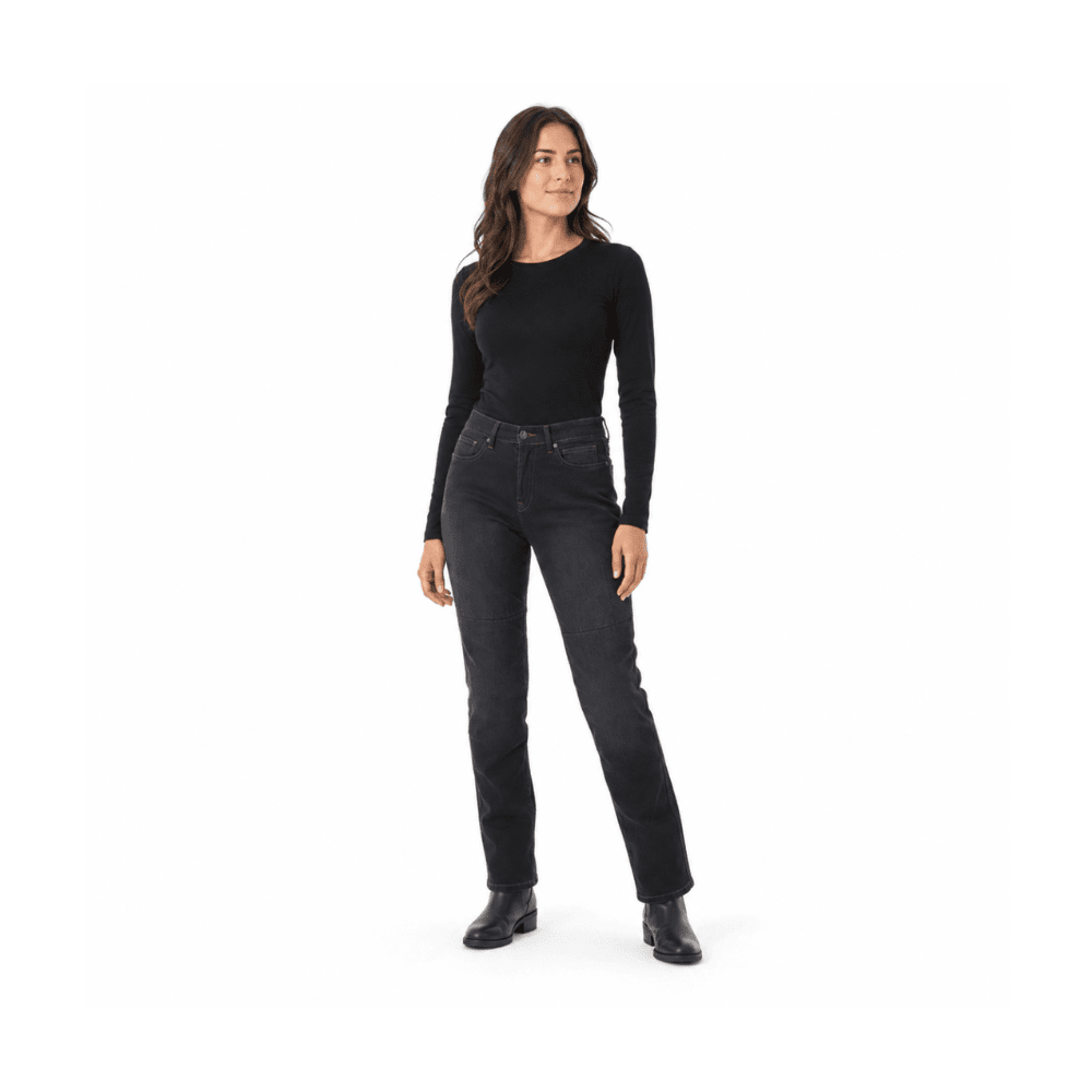 JEANS PARA MOTO MUJER SEVENTY SD-PJ4 REGULAR NEGRO | PROTECCIÓN URBANA2