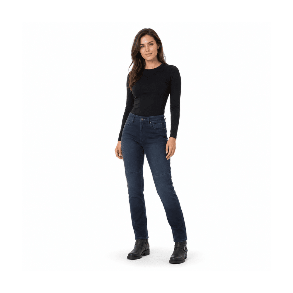 JEANS PARA MOTO MUJER SEVENTY SD-PJ4 REGULAR AZUL OSCURO | ESTILO CASUAL2