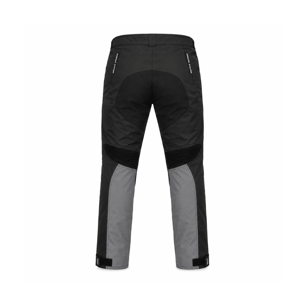 PANTALÓN PARA MOTO SAFE DRIVE SPORT NEGRO GRIS BICAPA CON PROTECCIONES2