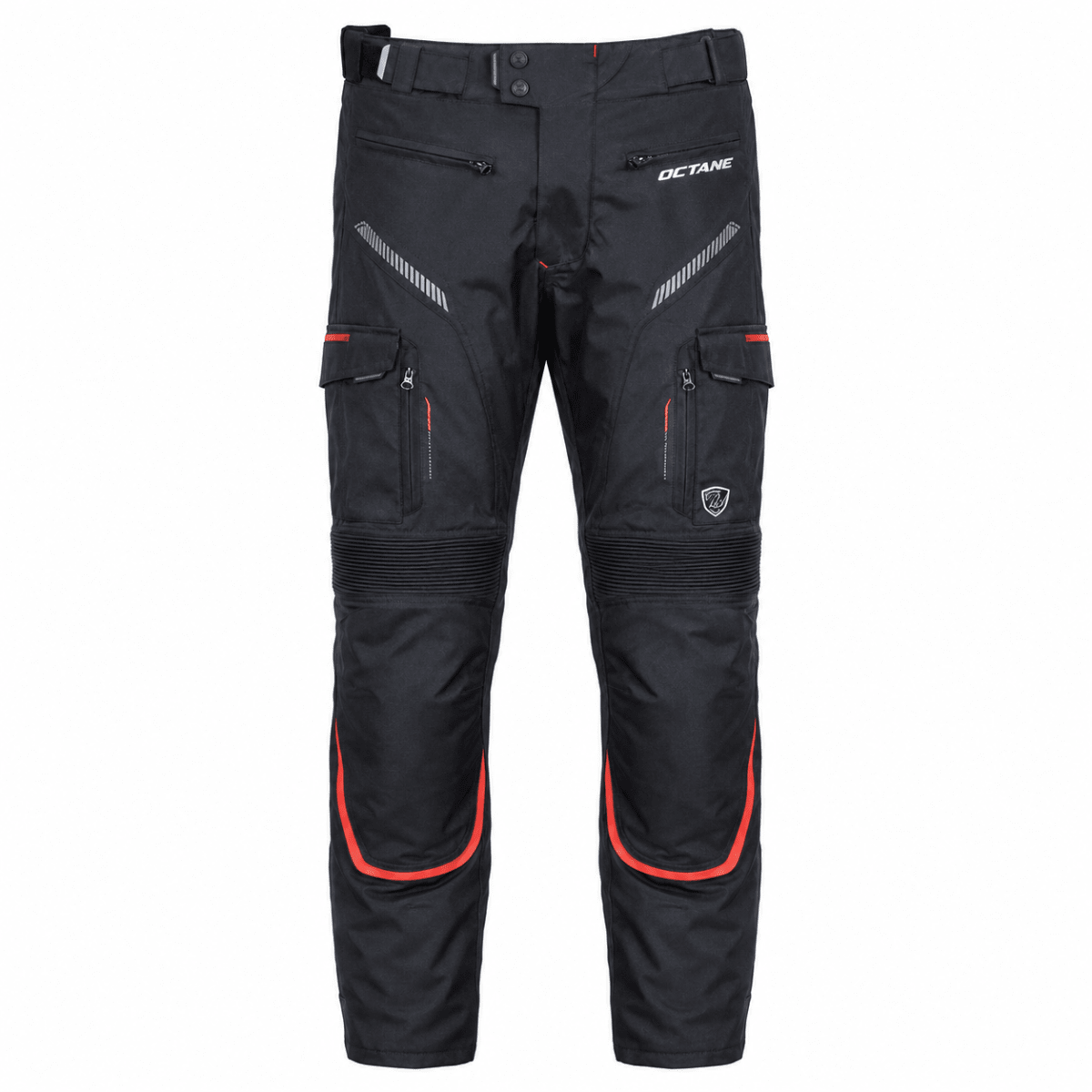 PANTALÓN OCTANE SUSPENSION NEGRO ROJO | PROTECCIÓN Y RENDIMIENTO1