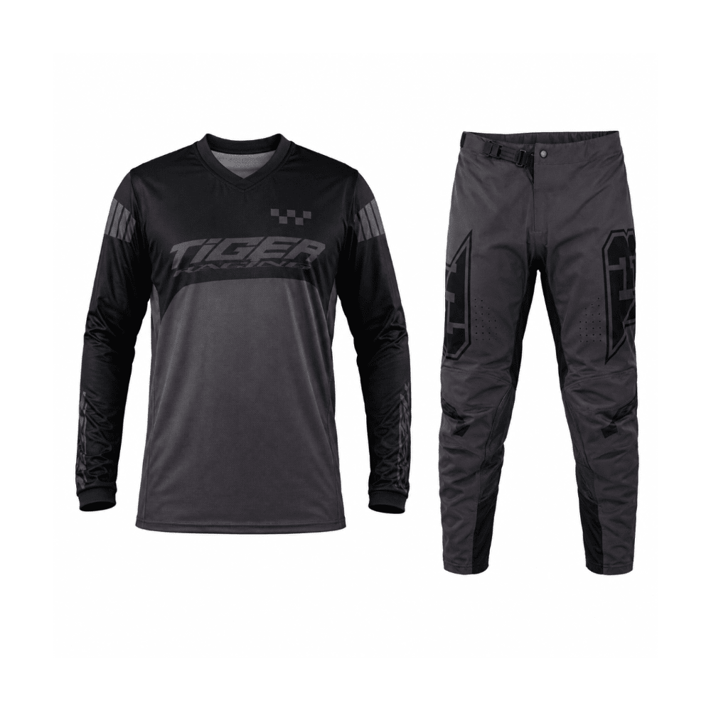TRAJE PARA MOTO TIGER RACING TR 5.5S GRIS NEGRO | PARA MOTOCROSS Y ENDURO1