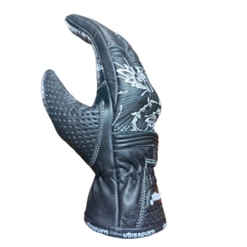 GUANTES WINDESIGN CUERO MUJER DETALLES BLANCOS | ELEGANCIA Y PROTECCIÓN EN CADA VIAJE5