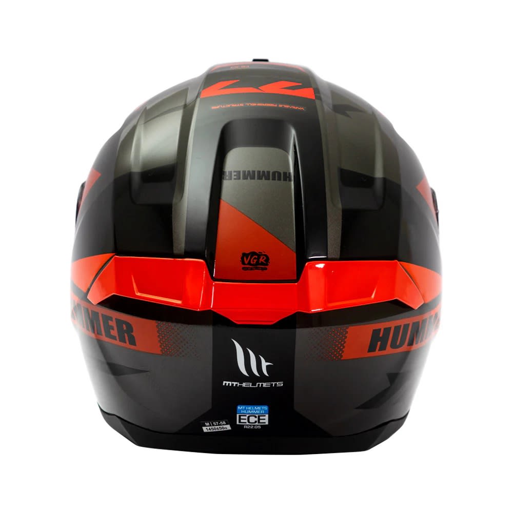 CASCO MT FF114 HUMMER QUO B5 ROJO BRILLO | ELIGE UN CLÁSICO QUE NUNCA PASA DE MODA (VISOR OSCURO DE REGALO)5