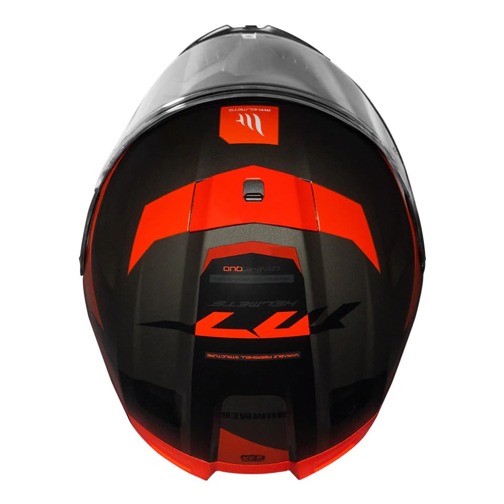 CASCO MT FF114 HUMMER QUO B5 ROJO BRILLO | ELIGE UN CLÁSICO QUE NUNCA PASA DE MODA (VISOR OSCURO DE REGALO)6