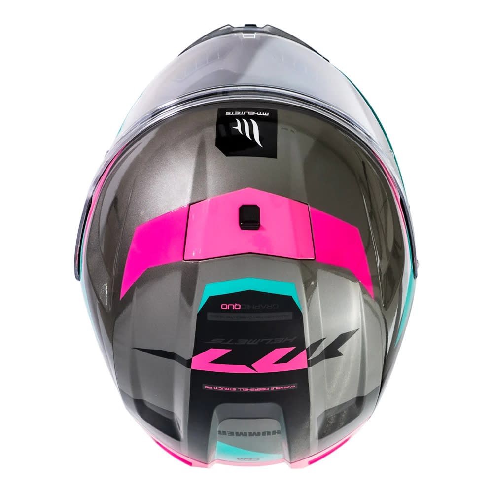CASCO MT FF114 HUMMER QUO C9 ROSA BRILLO | DESTACA EN CADA RECORRIDO CON SEGURIDAD (VISOR OSCURO DE REGALO)6