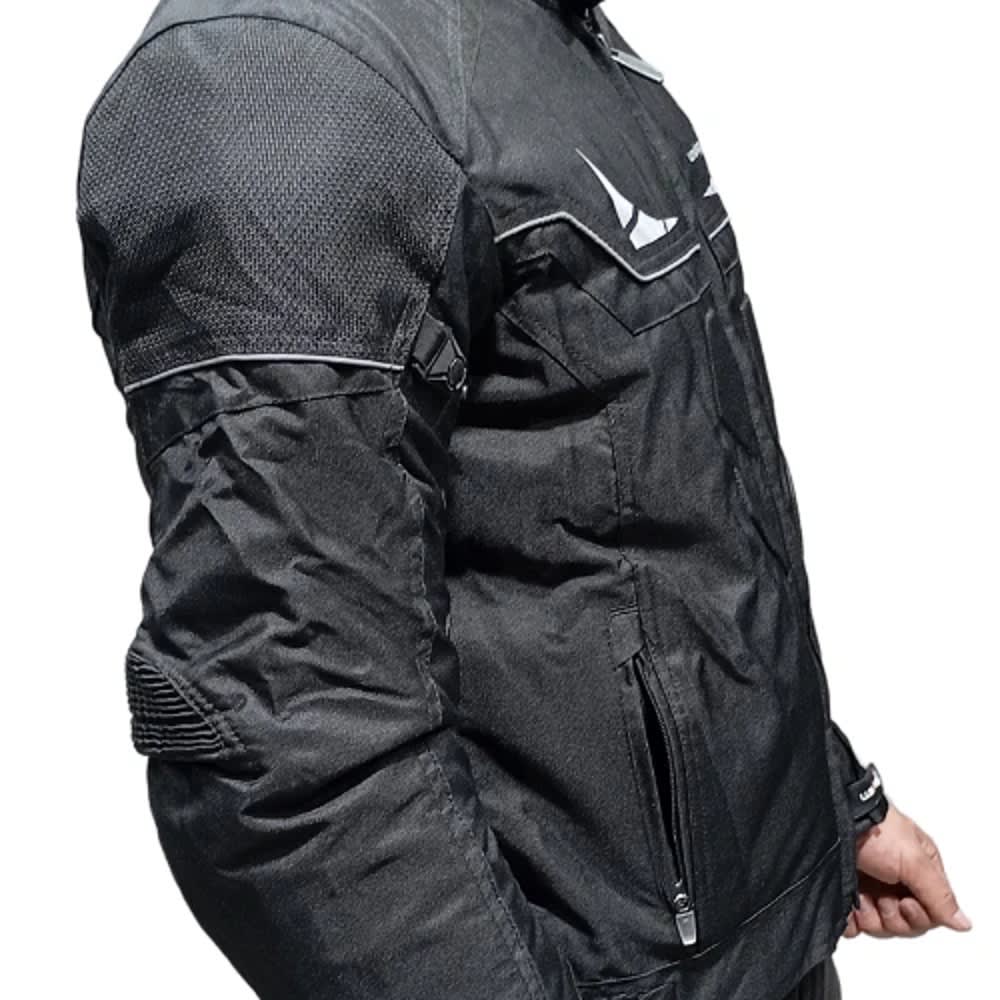 CHAQUETA CORDURA CURI NEGRA REFLECTOR PARA MOTO | PROTECCIÓN, VISIBILIDAD Y RESISTENCIA6