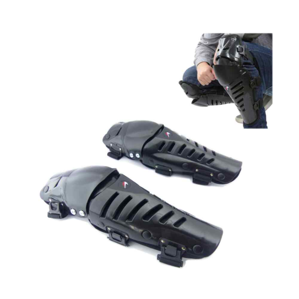 RODILLERAS ARTICULADAS PARA MOTO PRO-BIKER NEGRO ROJO2