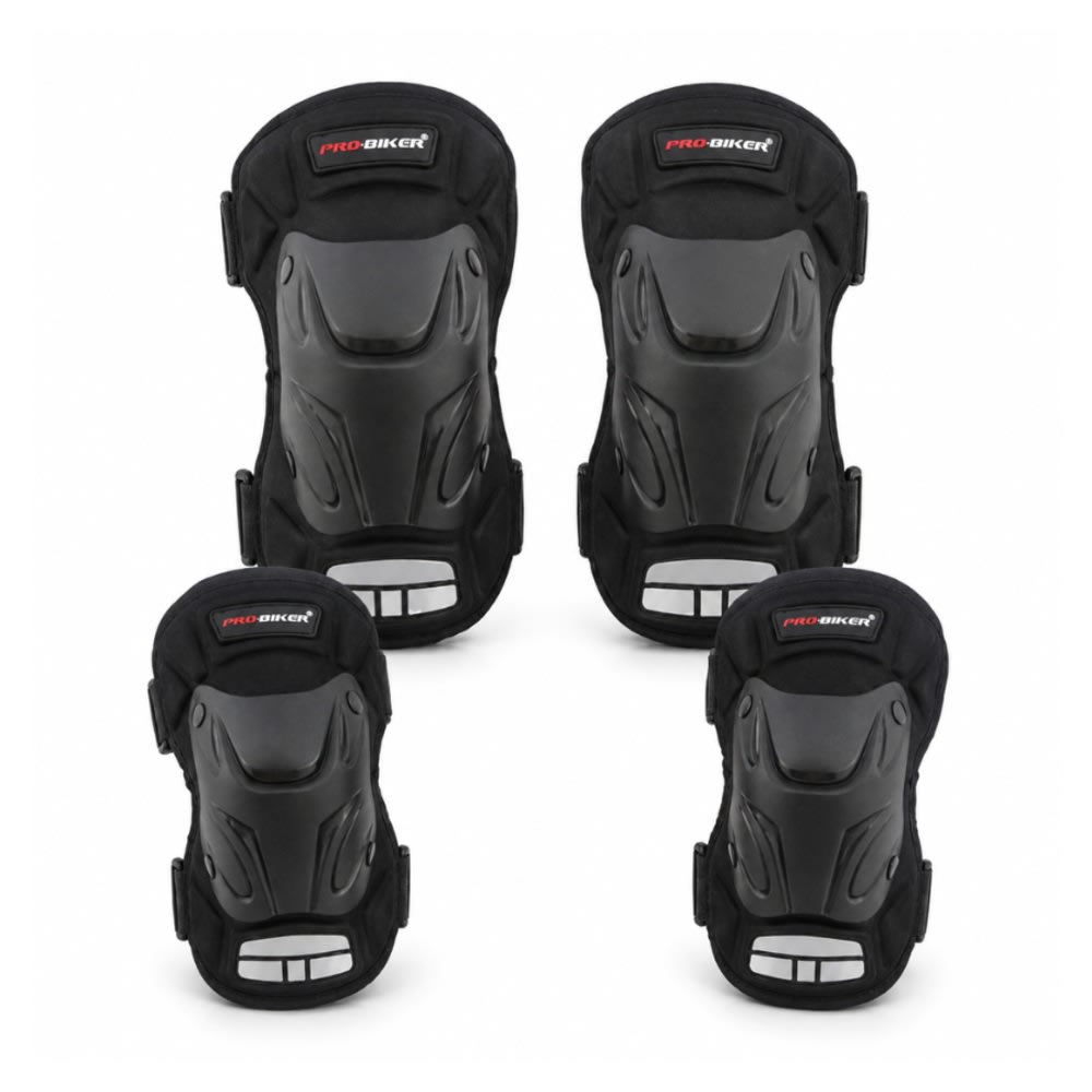 SET DE RODILLERAS Y CODERAS PARA MOTO PROBIKER1