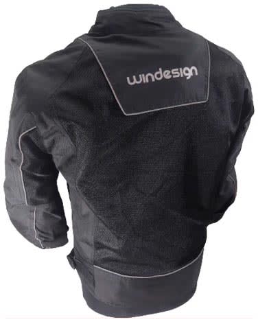 Chaqueta tricapa Thunder cordura malla negro gris2