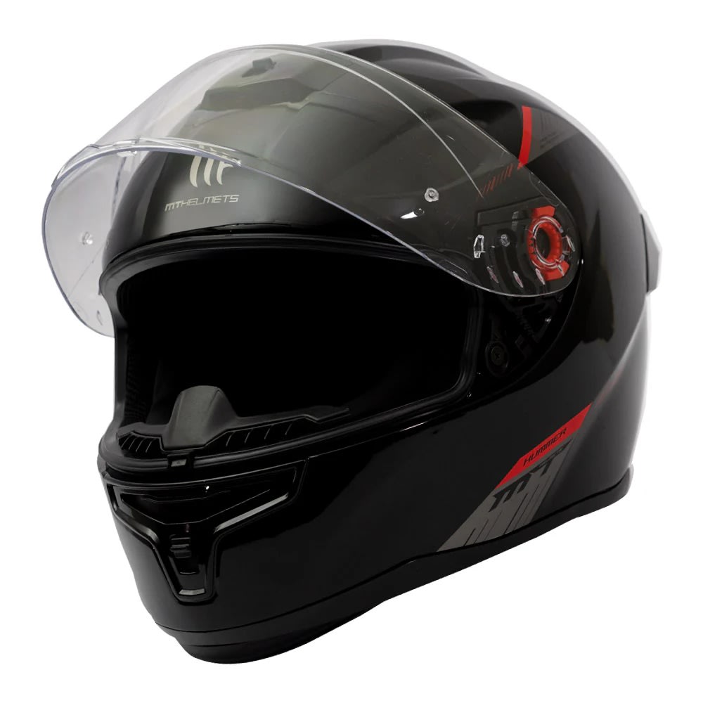 CASCO MT FF114 HUMMER SOLID A1 NEGRO BRILLO | EL CLÁSICO QUE NUNCA FALLA (VISOR OSCURO DE REGALO)3
