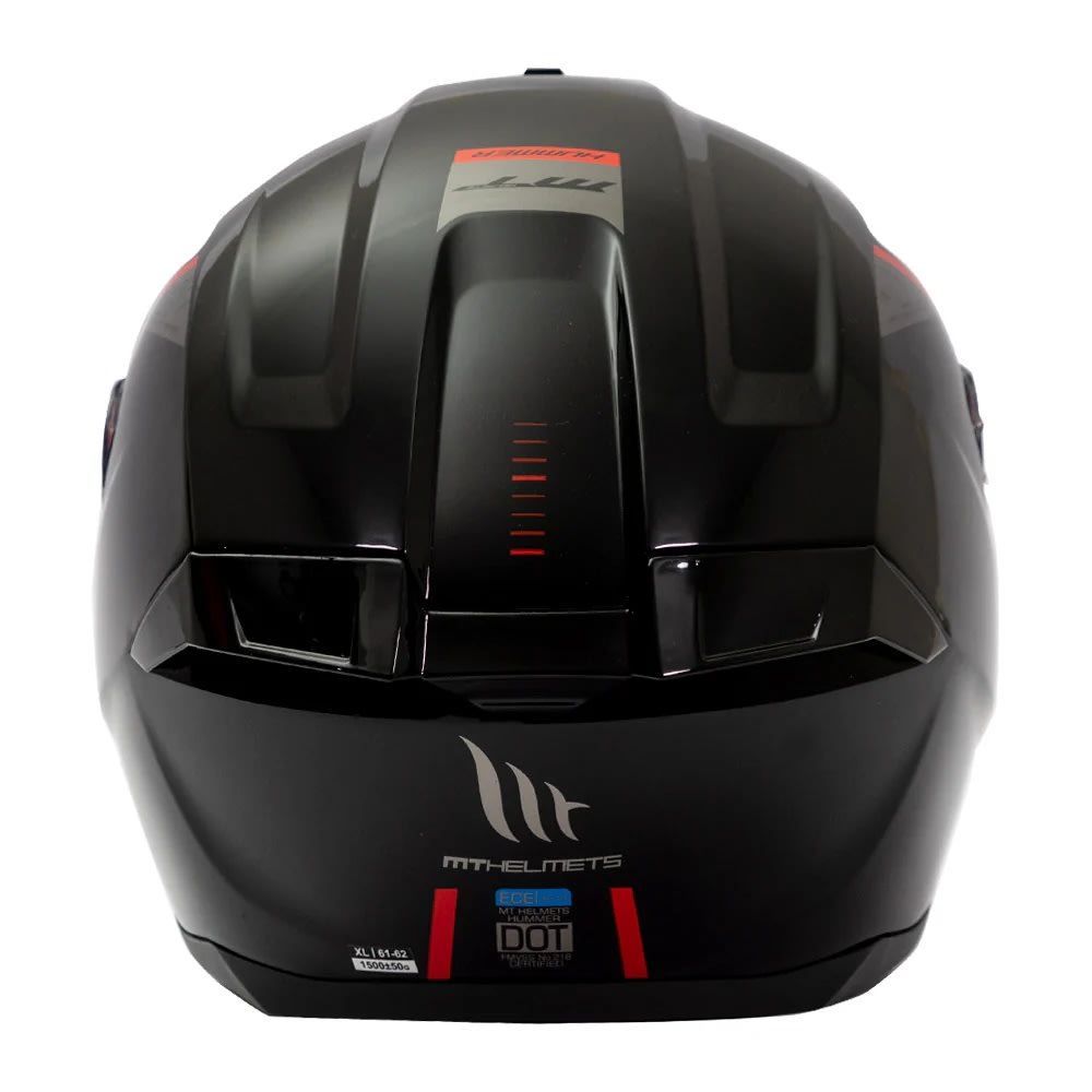 CASCO MT FF114 HUMMER SOLID A1 NEGRO BRILLO | EL CLÁSICO QUE NUNCA FALLA (VISOR OSCURO DE REGALO)5