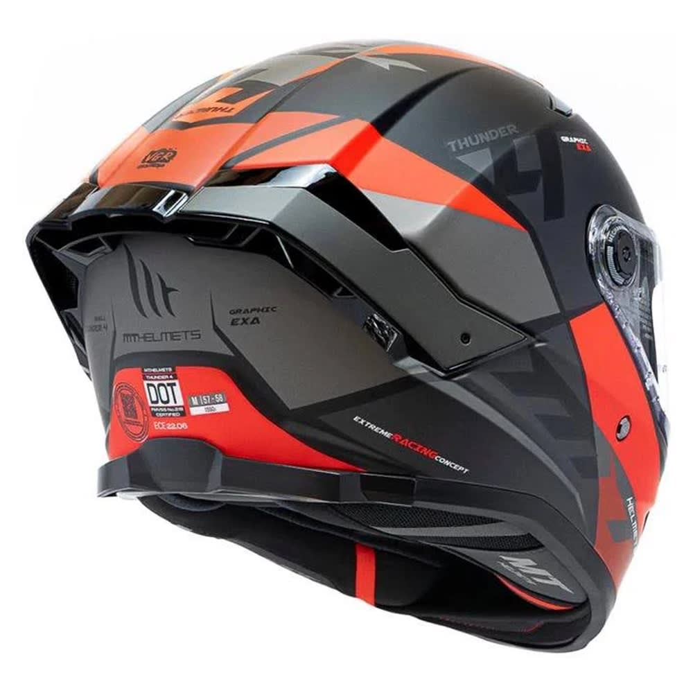 CASCO MT HELMETS THUNDER 4 SV EXA A5 ROJO MATE | CASCO INTEGRAL CERTIFICADO ECE 22.064