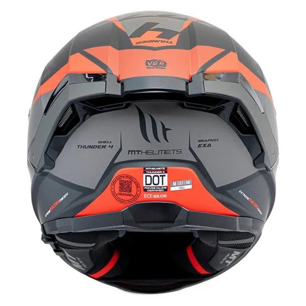 CASCO MT HELMETS THUNDER 4 SV EXA A5 ROJO MATE | CASCO INTEGRAL CERTIFICADO ECE 22.065