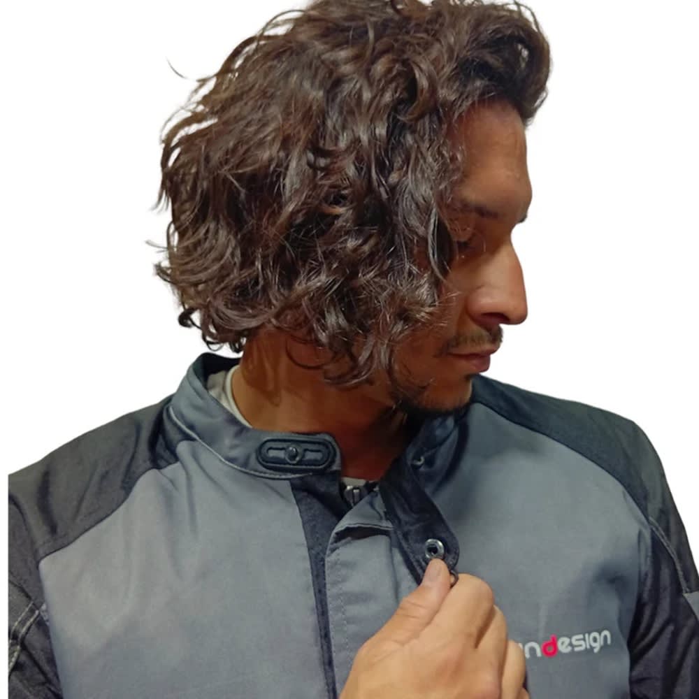 CHAQUETA TOURING WILD GRIS PARA MOTO | PROTECCIÓN, CONFORT Y VERSATILIDAD6