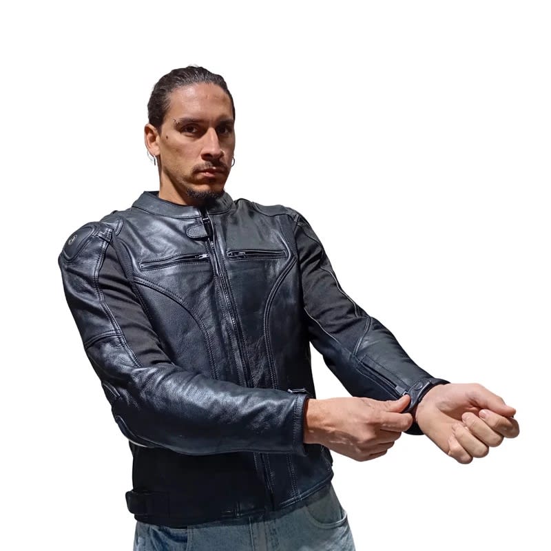 CHAQUETA MOTO CUERO MERCURIO CON JOROBA HUMP | PROTECCIÓN, ESTILO Y RENDIMIENTO DEPORTIVO5