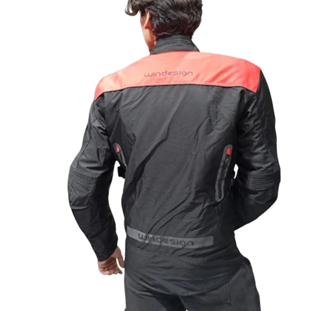 CHAQUETA CORDURA MK NEGRA PARA MOTO | PROTECCIÓN, RESISTENCIA Y CONFORT2