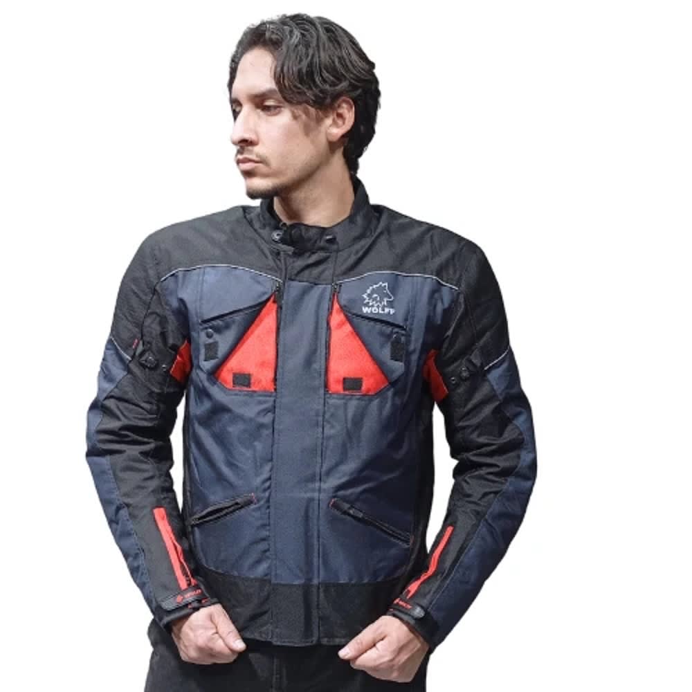 CHAQUETA CORDURA WOLFF AZUL PARA MOTO | PROTECCIÓN, RESISTENCIA Y ESTILO2