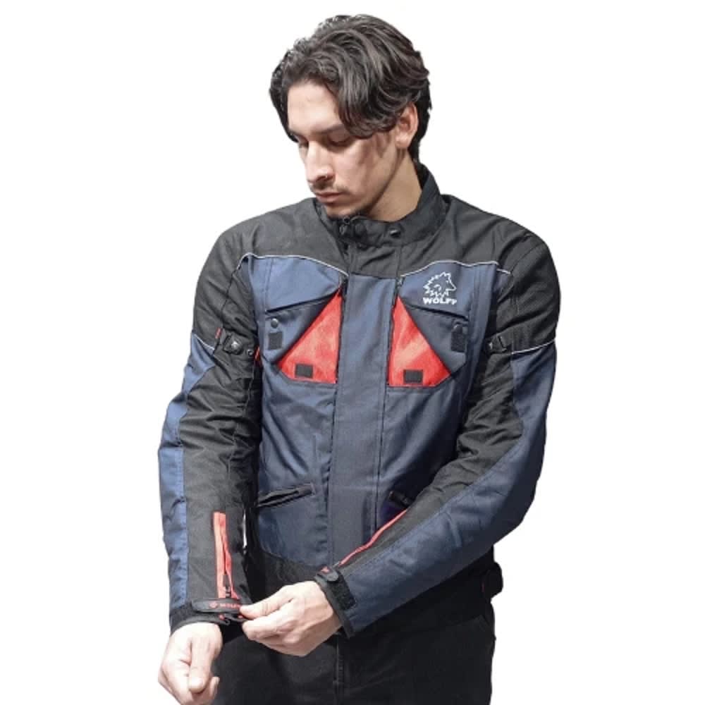 CHAQUETA CORDURA WOLFF AZUL PARA MOTO | PROTECCIÓN, RESISTENCIA Y ESTILO3